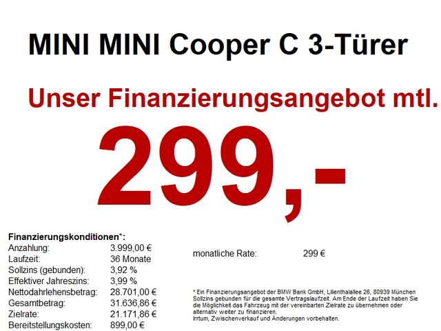 MINI Cooper C 3-Türer *Sofort verfügbar*