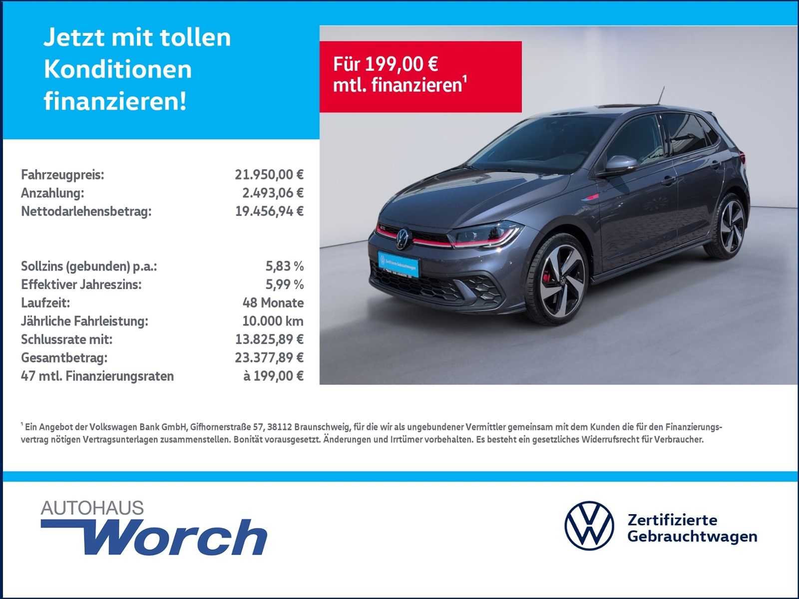 Polo GTI 2.0 TSI DSG LED+CLIMATRONIC+SHZ+