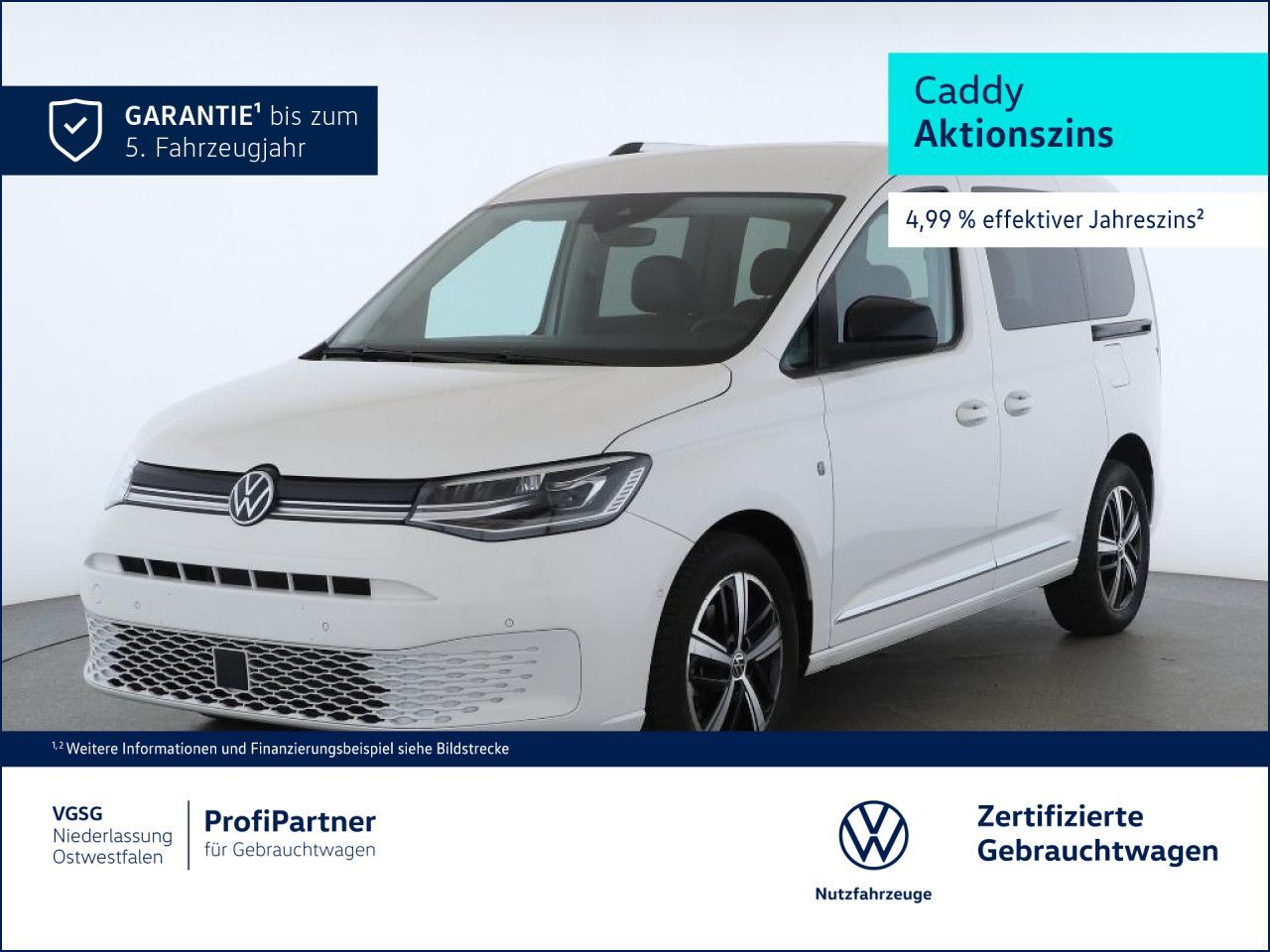 Volkswagen Caddy Style ACC Navi Sitzheizung vorne Bluetooth