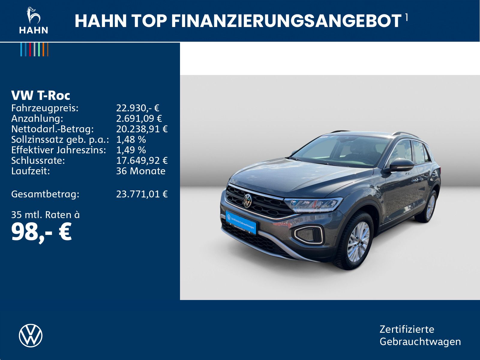 Volkswagen T-Roc 1.0TSI Life Navi LED ACC MFL SHZ Parklenk foto 2