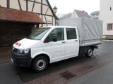 Volkswagen T5 Pritsche Doppelkabine 4 motion Klima Sthz AHK - Volkswagen T5: Doppelkabine