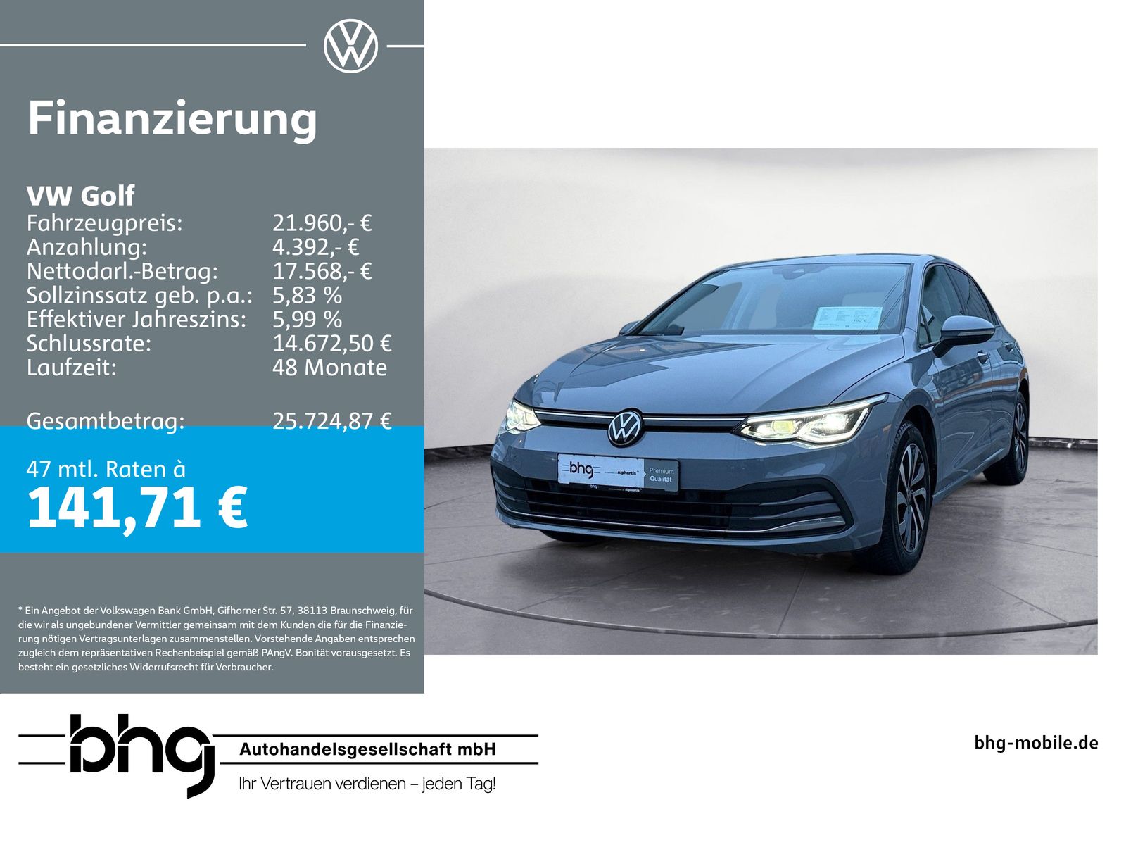 Volkswagen Golf Life 1,5 TSI OPF 6-Gang IQ-DRIVE, ACC, LED,
