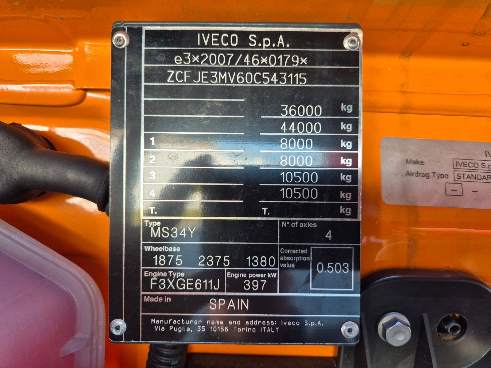 Fahrzeugabbildung Iveco AD360X54Z HR OFF 8x4 Intarder AHK