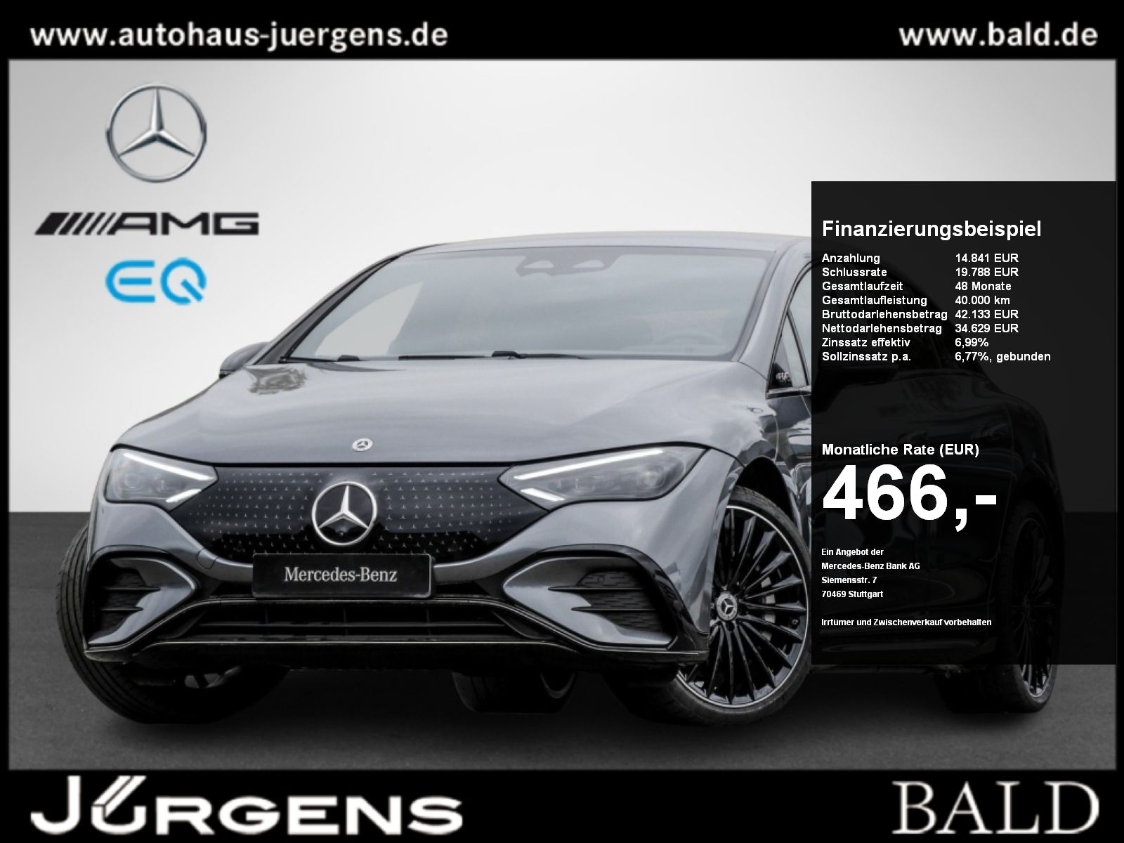 Mercedes-Benz EQE 300 AMG-Sport AIRM HAL DIGITAL Night 360° 21