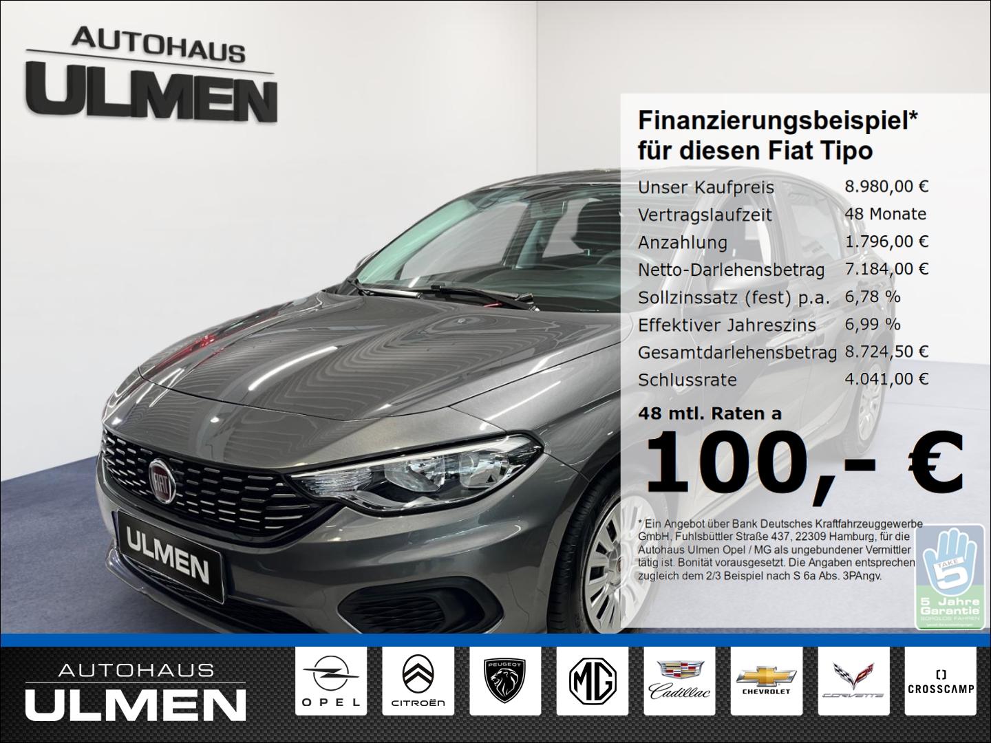 Fiat Tipo Pop  Klimaanlage+Sitzheizung Bordcomputer R