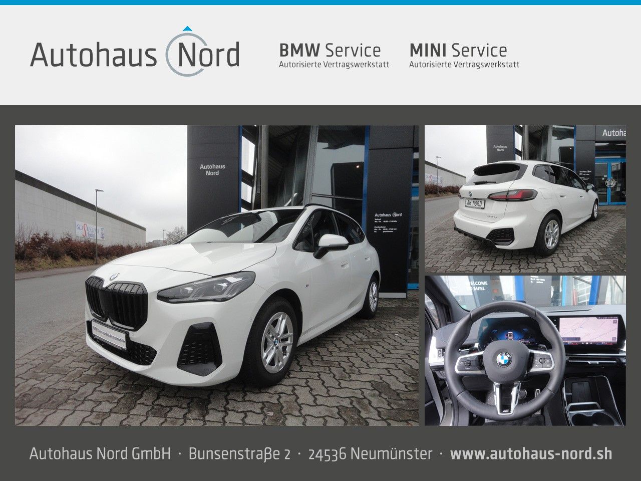 BMW 220d Active Tourer M Sport,Pano,AHK,HUD,H&amp;K,360°