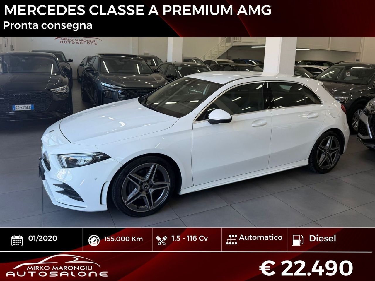 Mercedes-Benz Mercedes classe A Premium AMG finanziabile