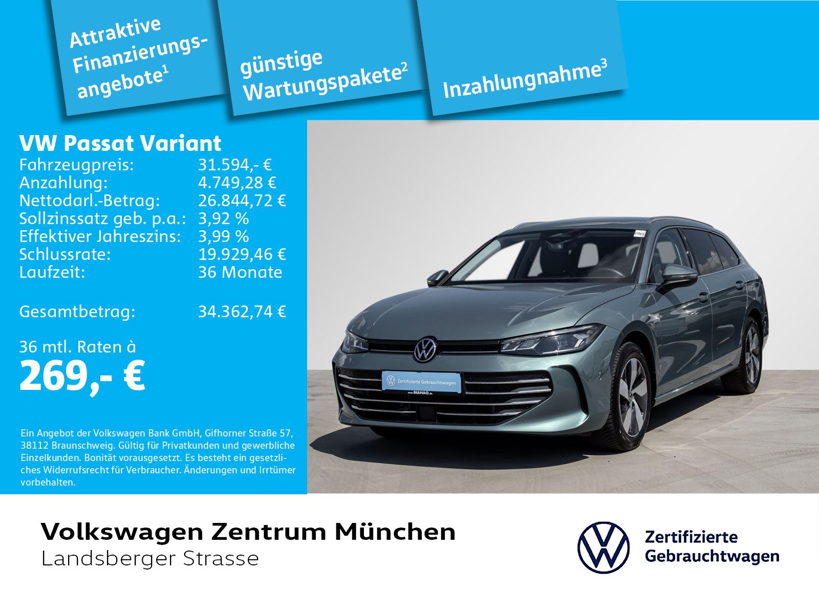 Volkswagen Passat Variant Business 1.5 eTSI ACC DCC LED Nav foto 2
