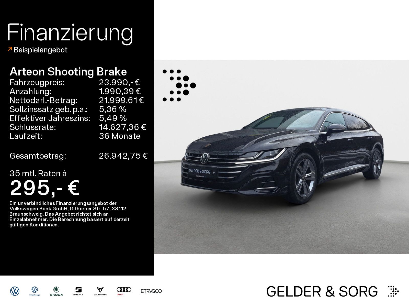 VW Arteon Shooting Brake TDI R-Line 18Z*RFK*AHK*ACC