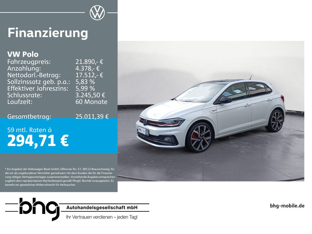 Polo 2.0 TSI DSG OPF GTI *2-ZONEN*DWA*KAMERA*LED