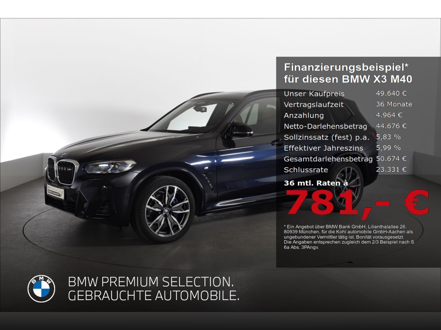 BMW X3 M40 d Panoramadach Harman Kardon Standheizung