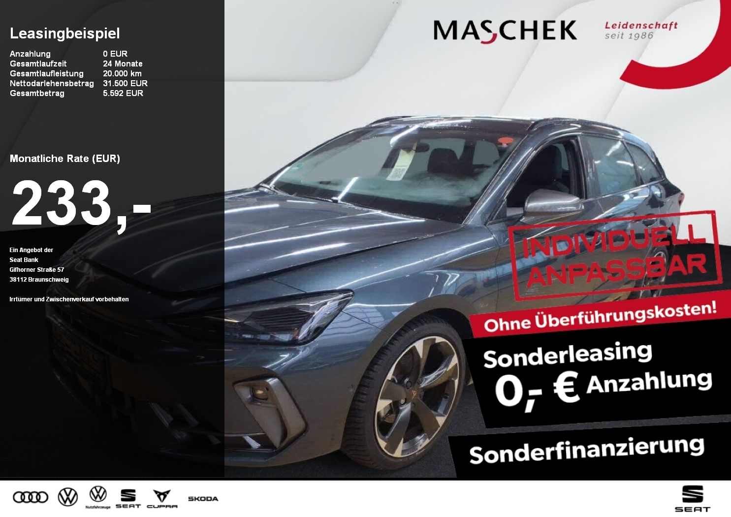 Cupra Leon ST Sonderleasing 1.5 eTSI Navi RearView Sit