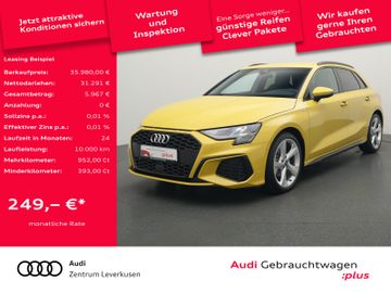 Audi Leasing Angebot: Audi A3 Sportback 30 TDI S line S TRON AHK NAVI LED