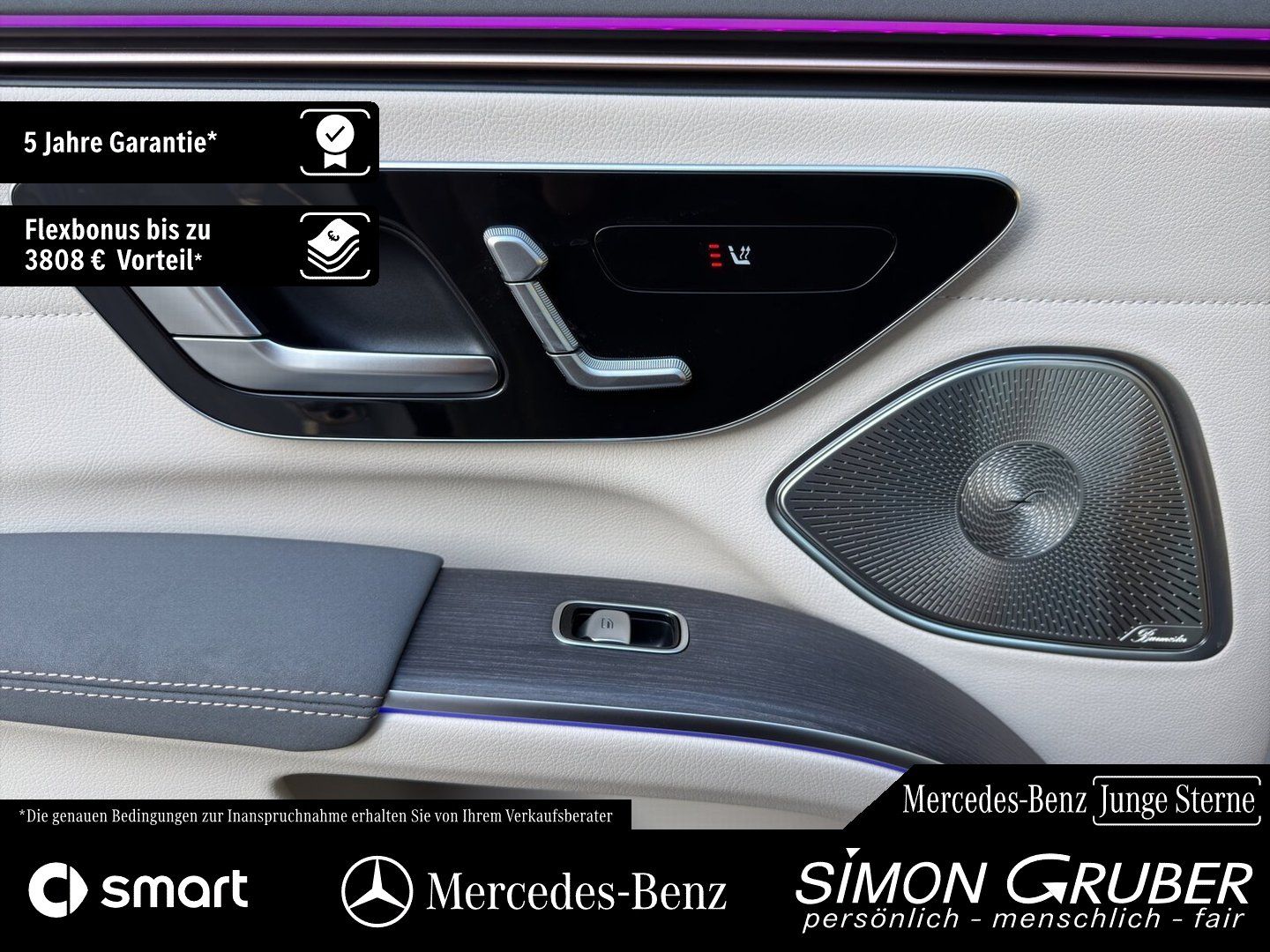 Fahrzeugabbildung Mercedes-Benz EQS 450 4M AMG Massage Sitzklima Nappa Mod 2026!