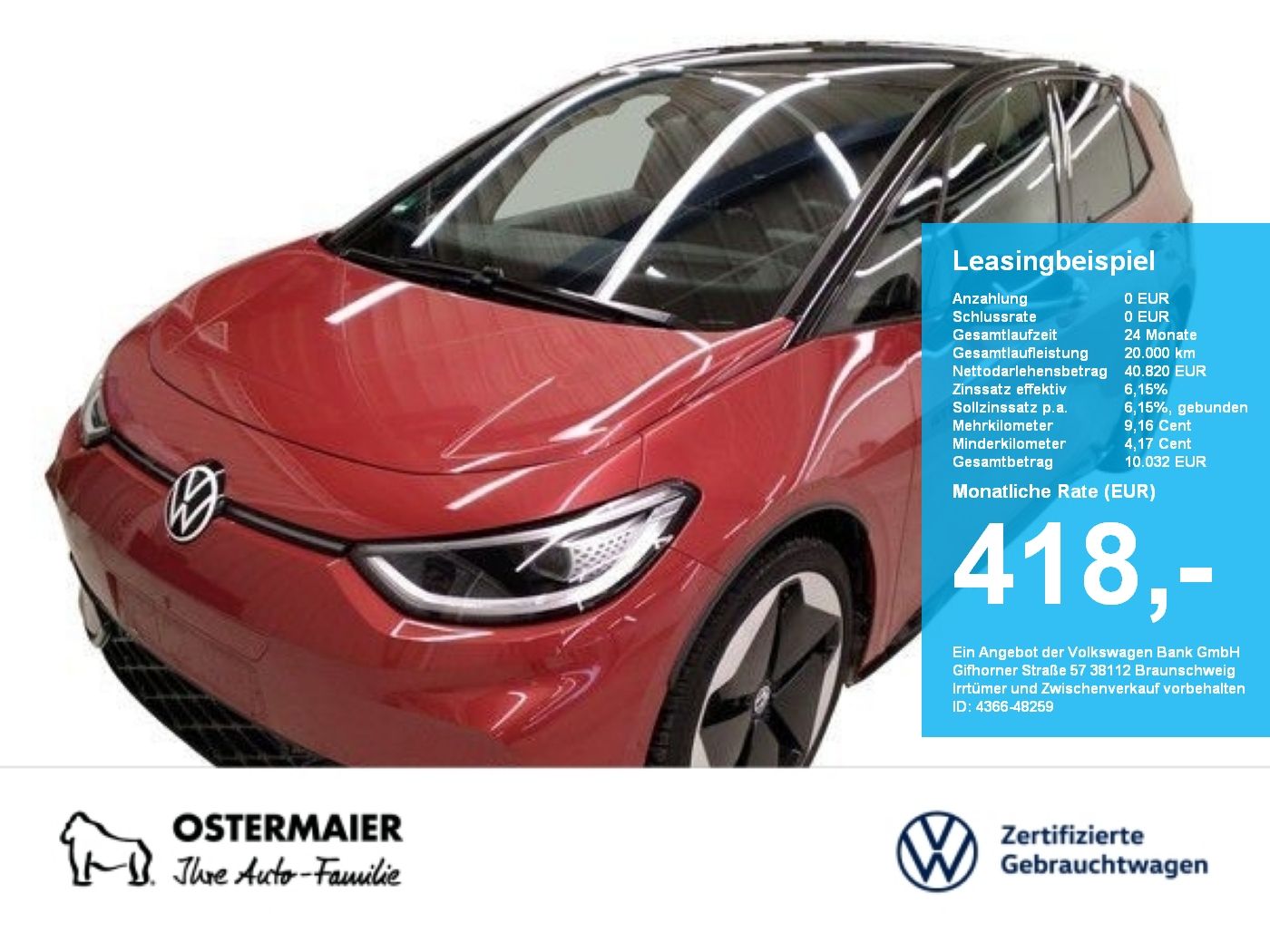 Volkswagen ID.3 GTX 326PS NP.65T PANO.AREA-VIEW.HEAD-UP.20