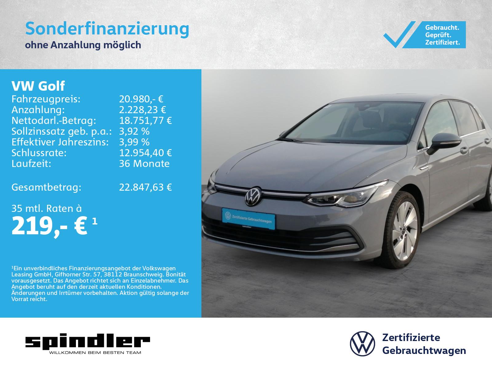 Volkswagen Golf VIII Style 1.5 eTSI DSG / Navi, LED+, RFK