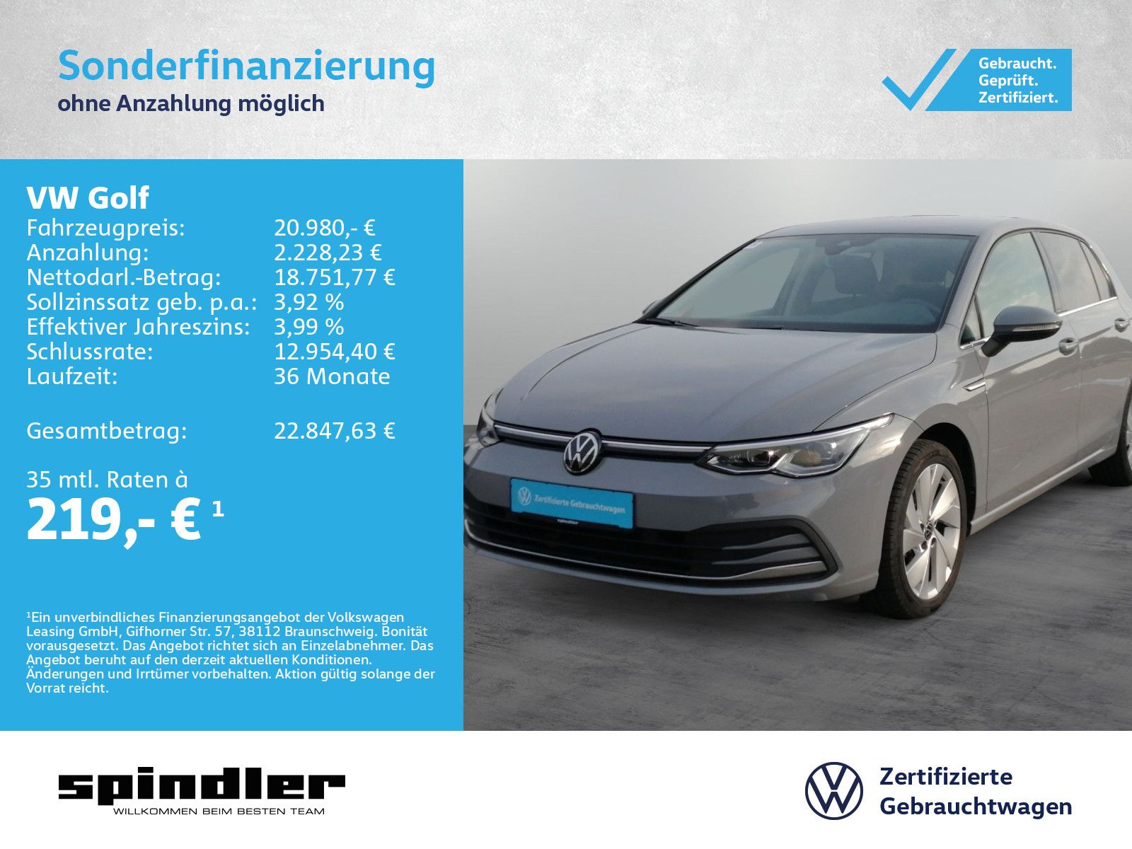 Volkswagen Golf VIII Style 1.5 eTSI DSG / Navi, LED+, RFK