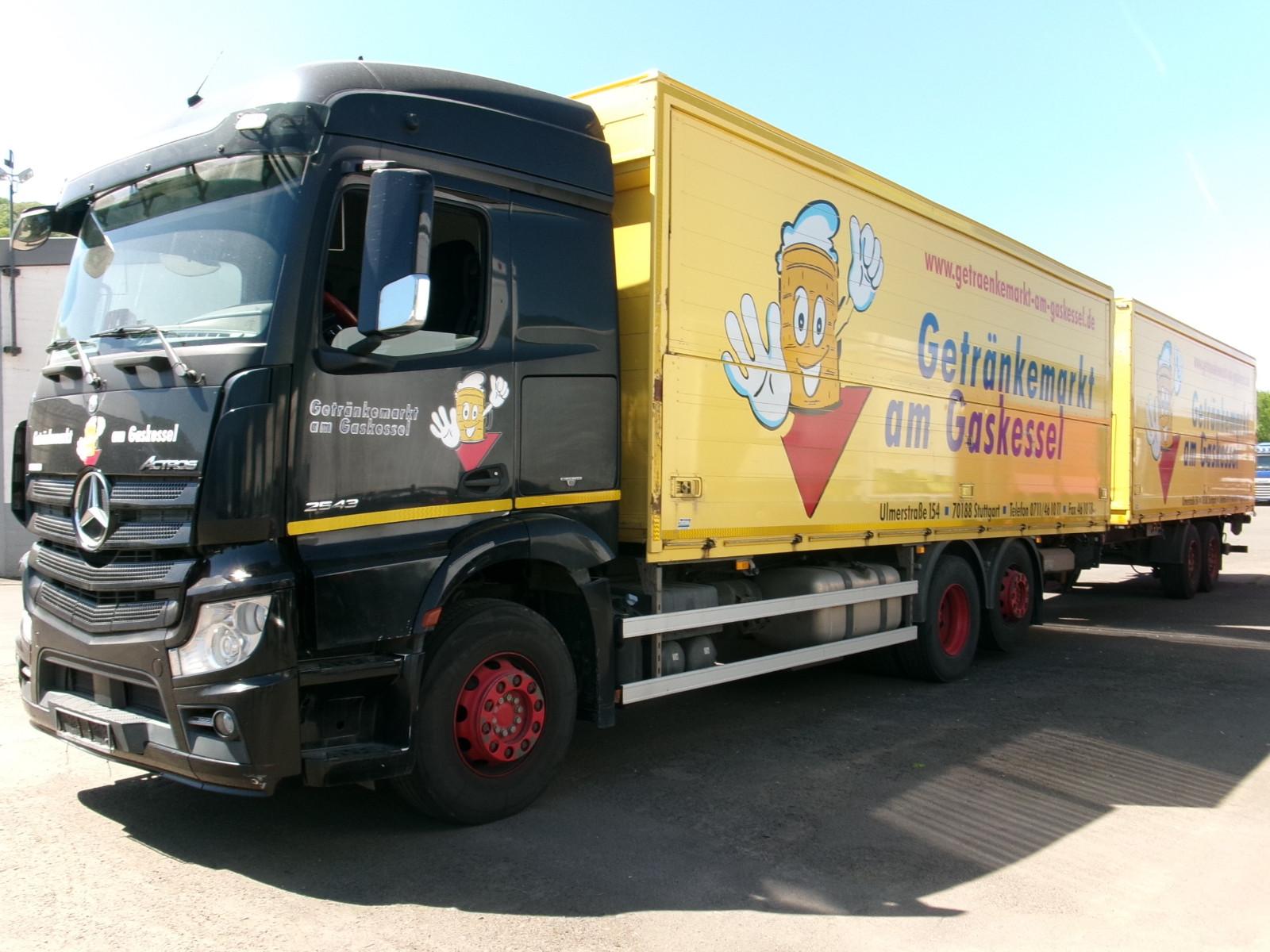 Mercedes-Benz 2543 Actros*kpl Zug*2x 7,6 m Schwenkwand*LBW*NLA