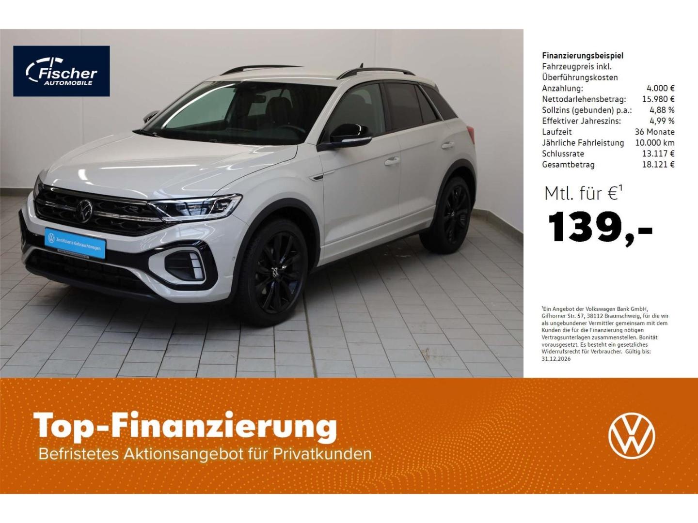 Volkswagen T-Roc 1.0 TSI R-Line 6-Gg. LED/RFK/SH/ACC/SH