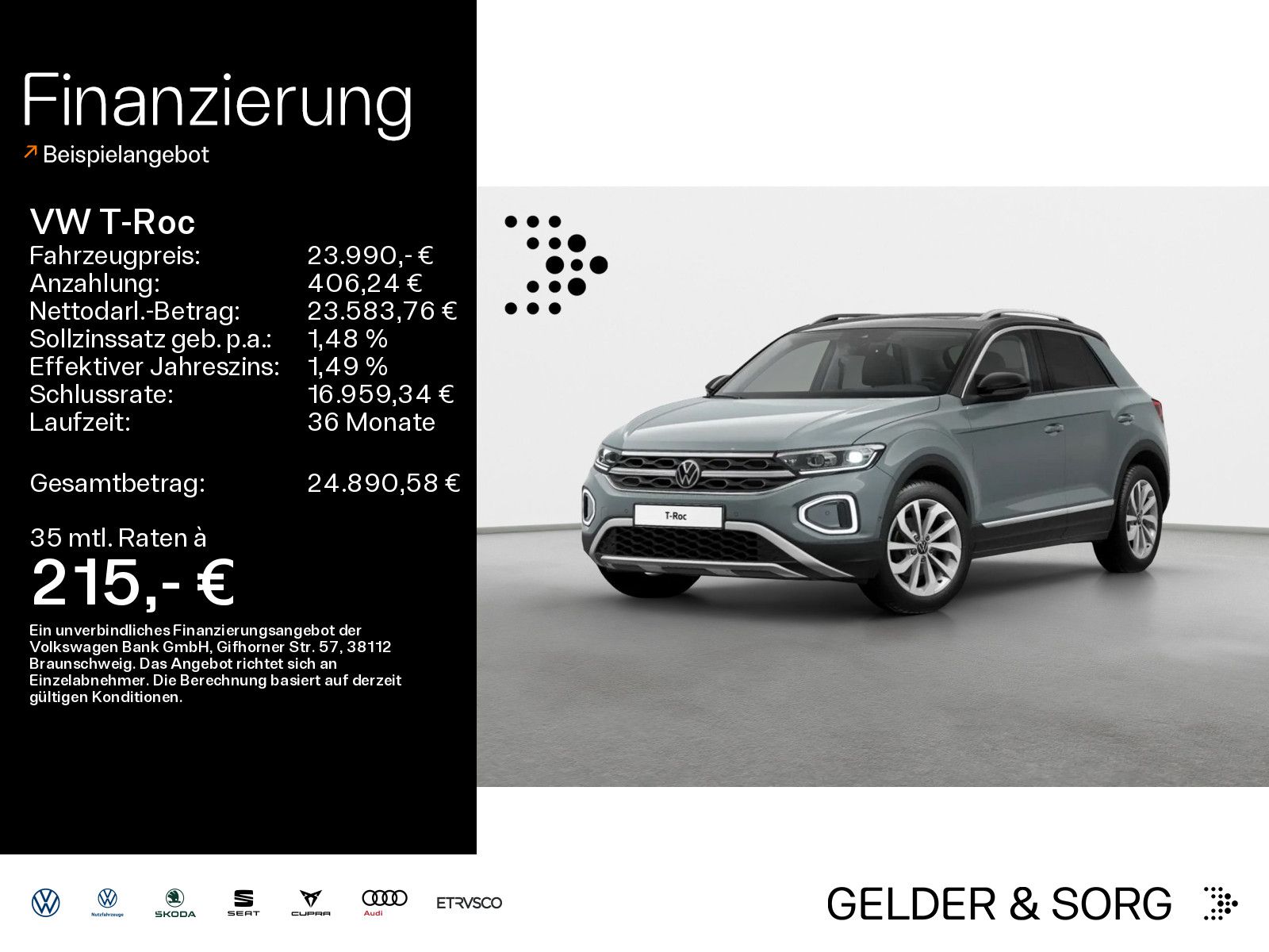 Volkswagen T-Roc Style 1.0 TSI LED*AHK*Pano*ACC*CarPlay