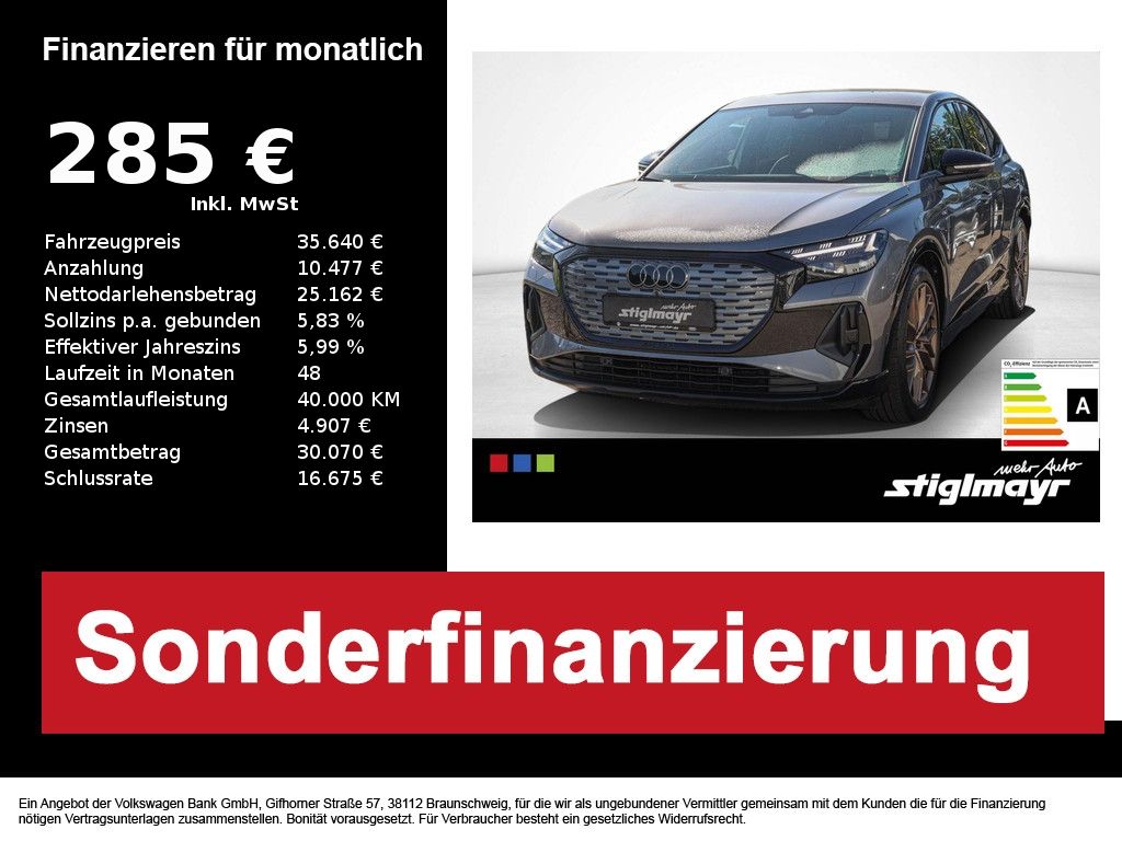 Audi Q4 e-tron Sportback edition one S-line 50quattro
