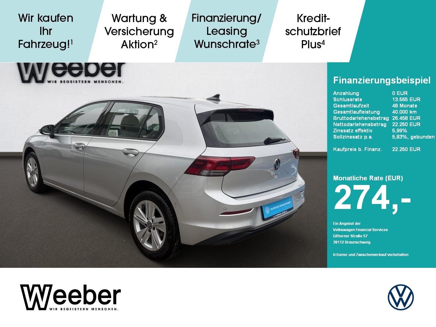 Volkswagen Golf Life *AHK*NAVI*LED*STHZ*KAMERA*ACC*APP-CONN