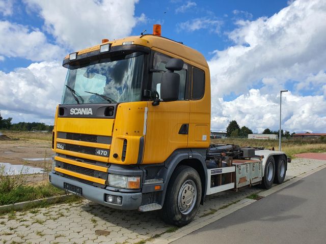 Scania G124-470 Abrollkipper 6x4 gr.-Haus guter Zustand