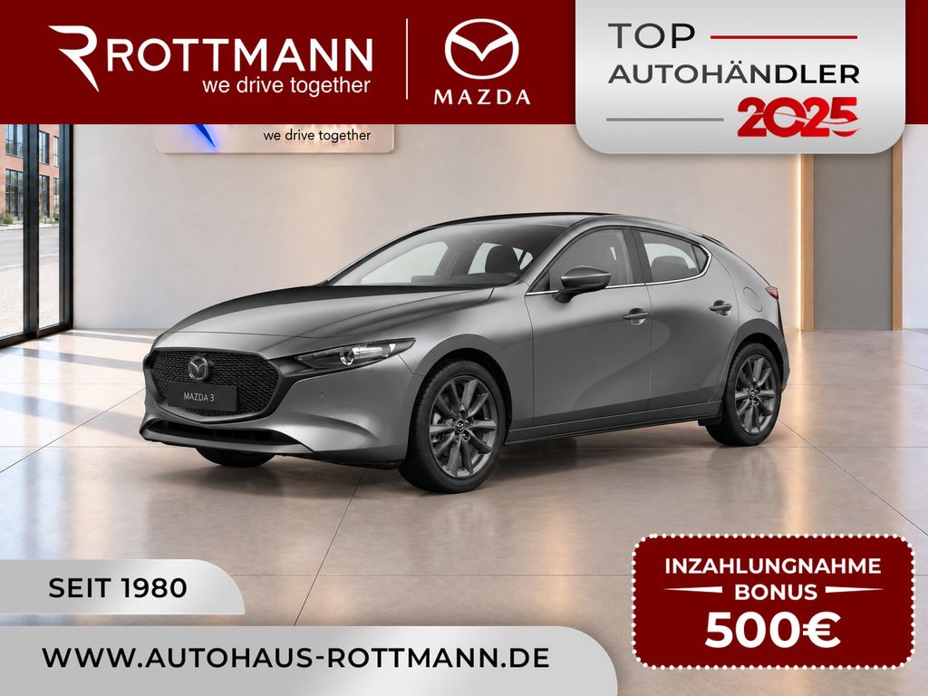Mazda 3 2027 186ps Aut. CENTRE-Line NAV KeyLess Qi ACC