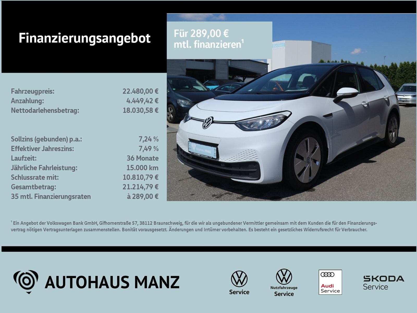 VW ID.3 150 kW Pro Performance KLIMA LED NAVI
