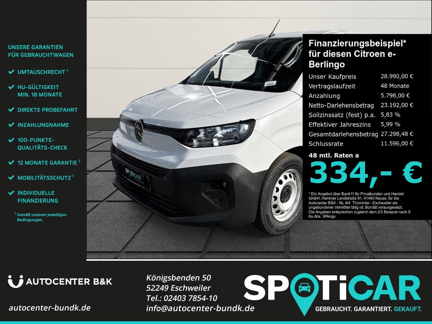 Citroën e-Berlingo L1+ Elektro Ganzjahresreifen Apple Ca