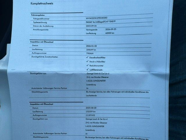 Fahrzeugabbildung Volkswagen Passat Variant Elegance LED AHK LEDER