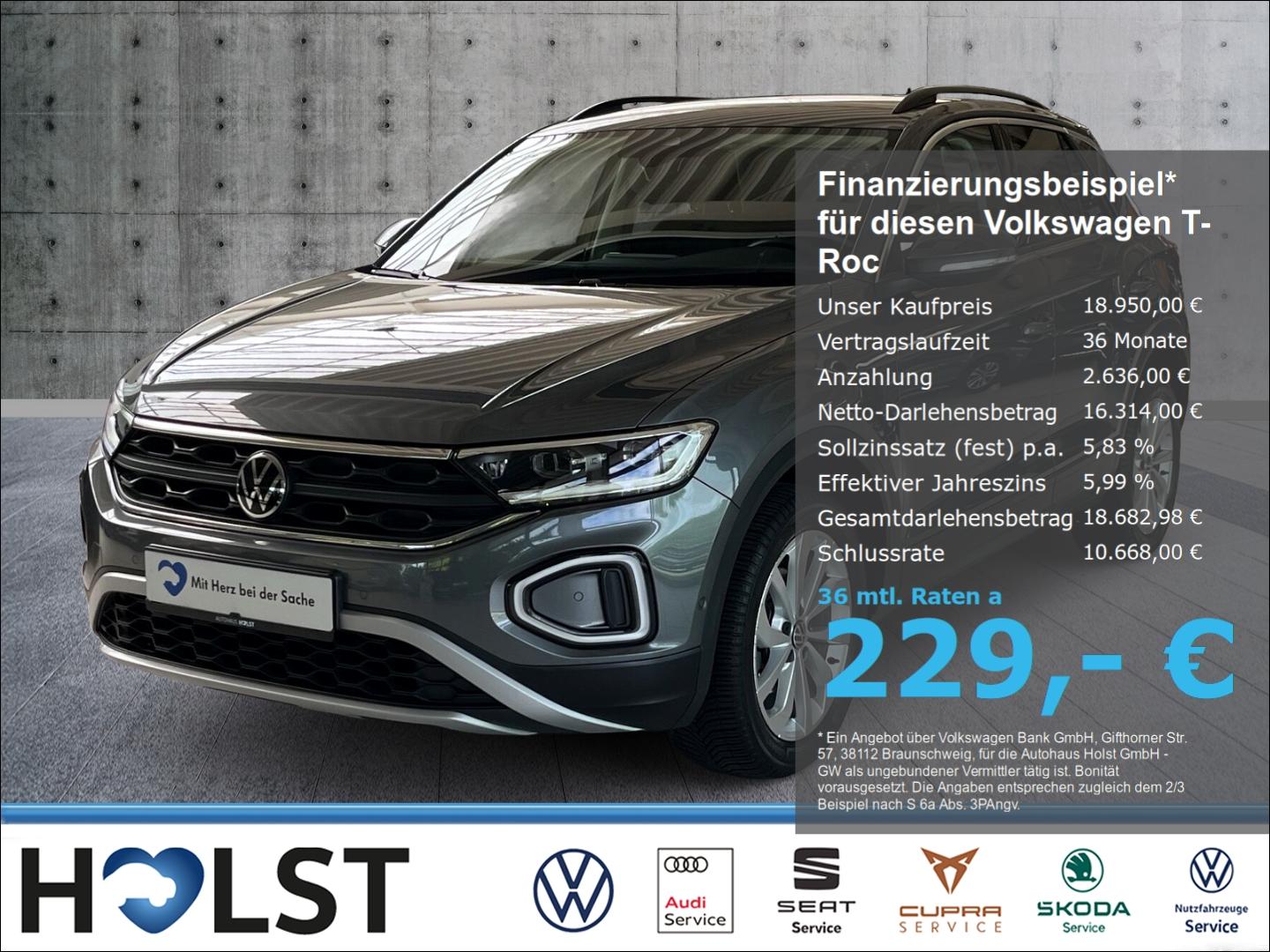 Volkswagen T-Roc 1.0TSI Life GJR LED-Plus ACC App-Connect