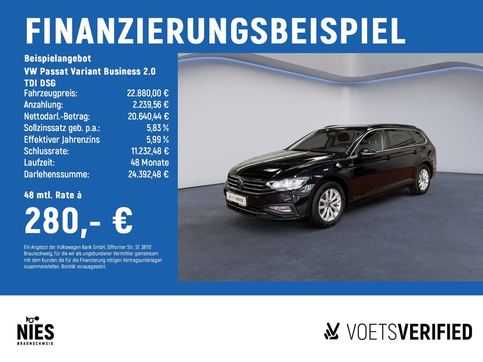 Volkswagen Passat Variant Business 2.0 TDI DSG LED+NAVI+Rea