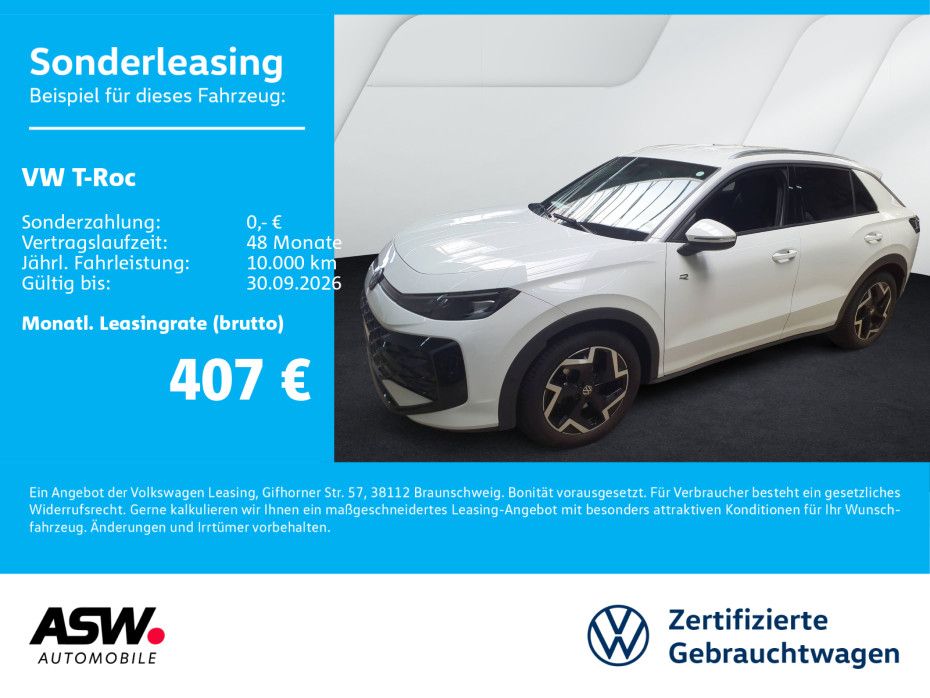 T-Roc R-Line Neues Modell 1.5TSI DSG Nav LED AHK