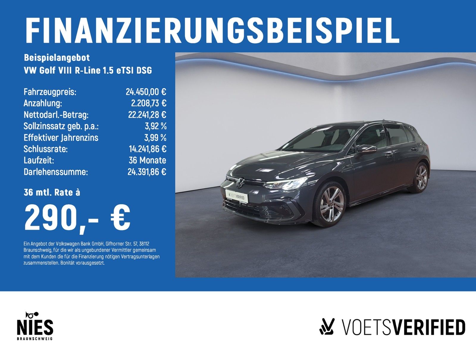 Volkswagen Golf VIII R-Line 1.5 eTSI DSG LED+PDC+KLIMA