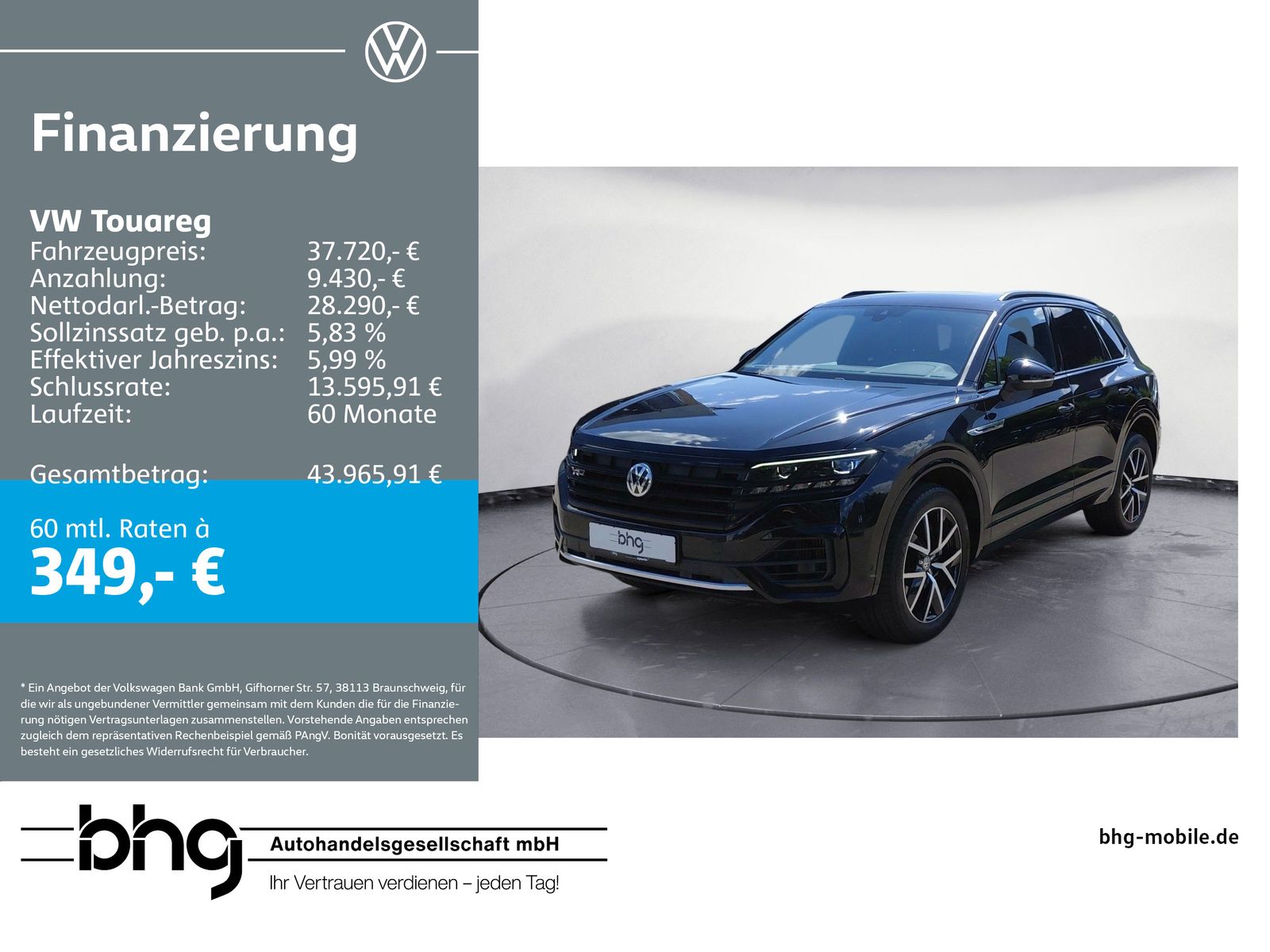 Volkswagen Touareg 3,0 l TFSI R-Line ACC IQ Light