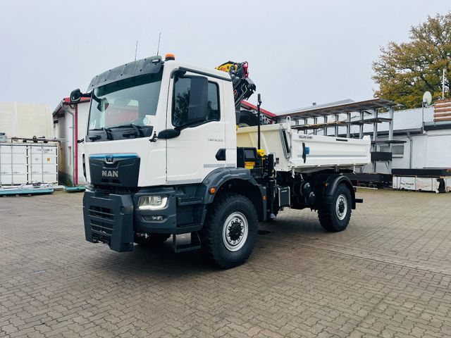 MAN TGM 18.320 4x4 BB Kipper Kran Single Winterdiens