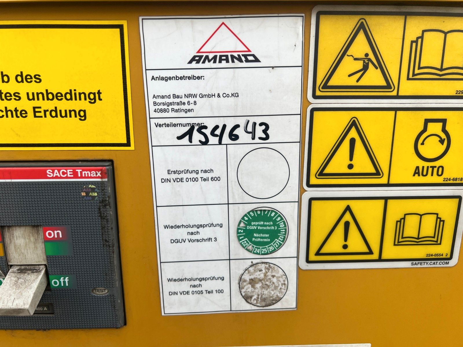 Fahrzeugabbildung CAT DE200E3 Stromerzeuger / 180KVA / 2017 / 12.921h