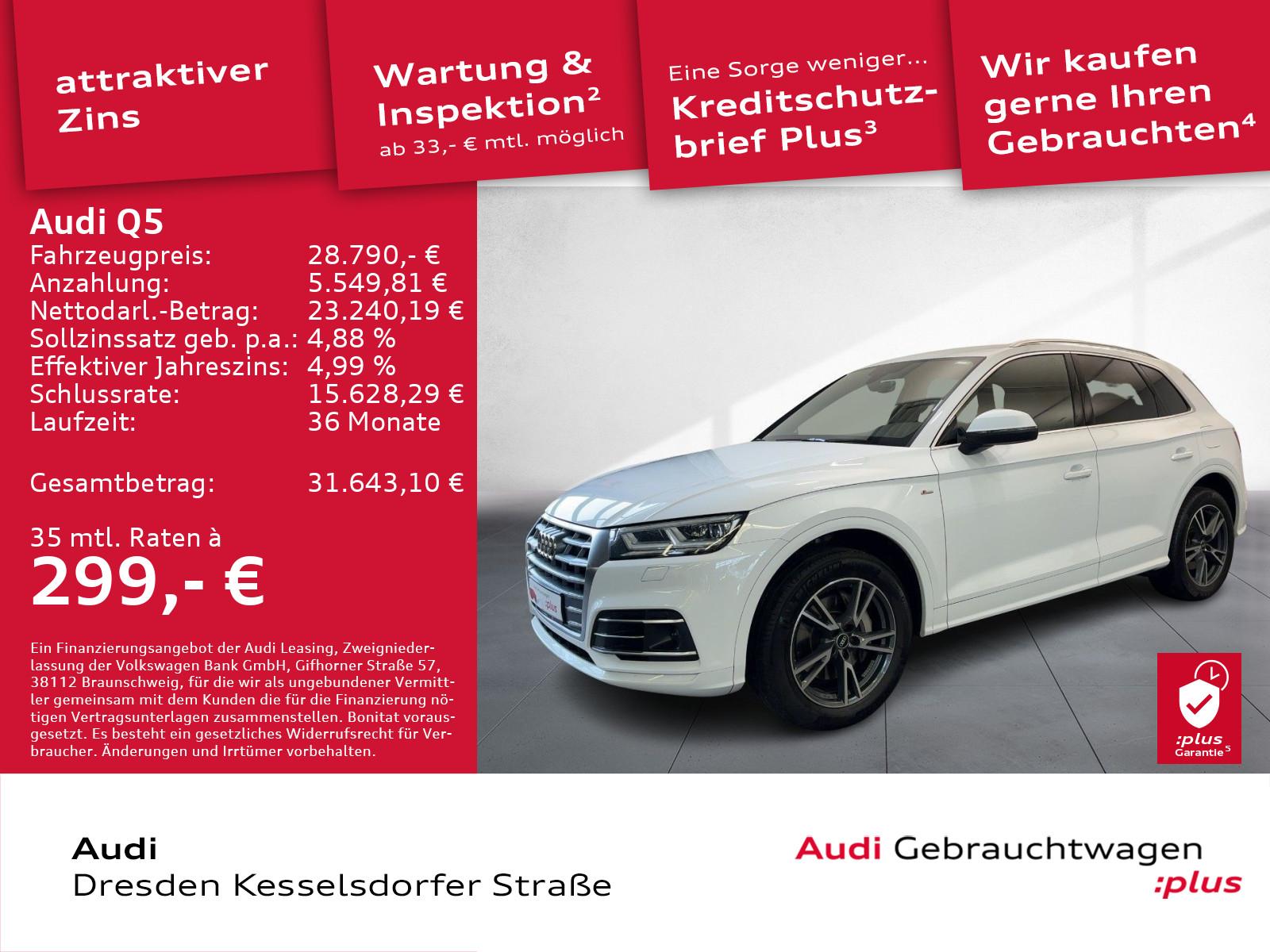 Audi Q5 TFSI e Design 50 e quattro KAM ACC NAVI LED