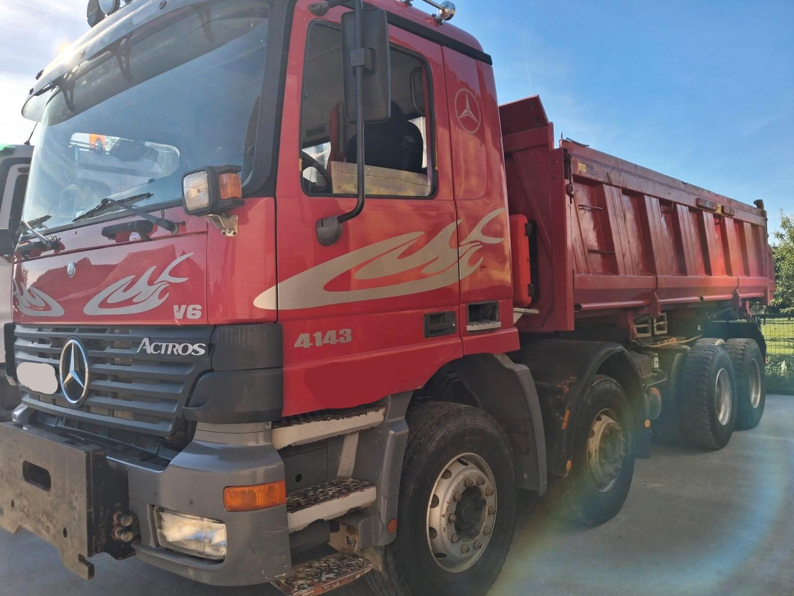 Mercedes-Benz ACTROS 4143 K 8X4 MEILLER TIPPER - EPS with clut