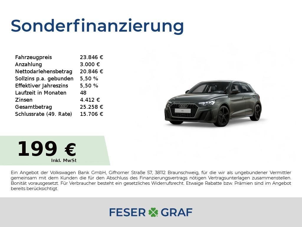 Audi A1 Sportback S line 25 % Sondernachlass