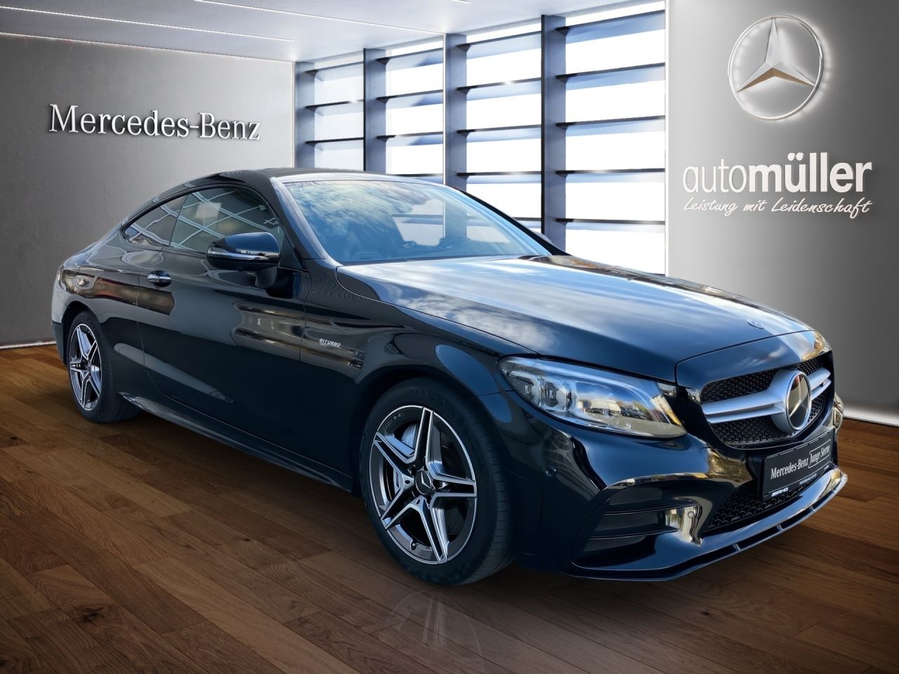 Fahrzeugabbildung Mercedes-Benz AMG C 43 4M Coupé PANO+DIS+BUR+360+PERF.SI+NIGHT