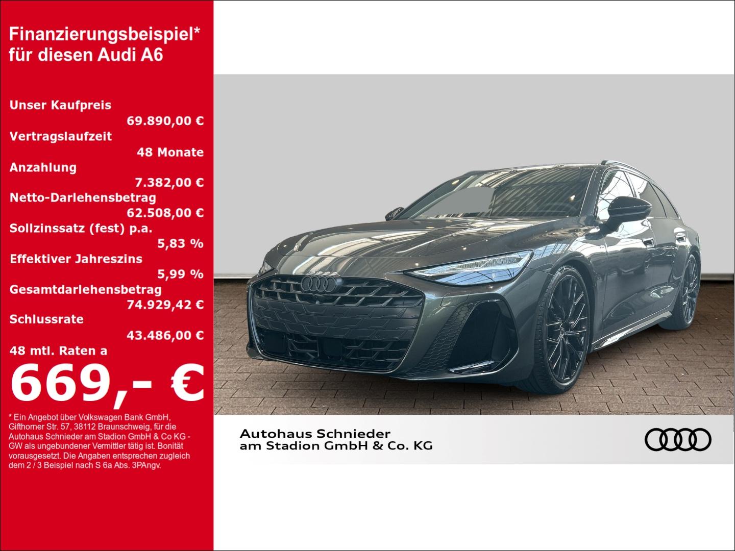Audi A6 AVANT TDI LED+PANO+B&O+ALLRADLENKUNG+PANOGLAS