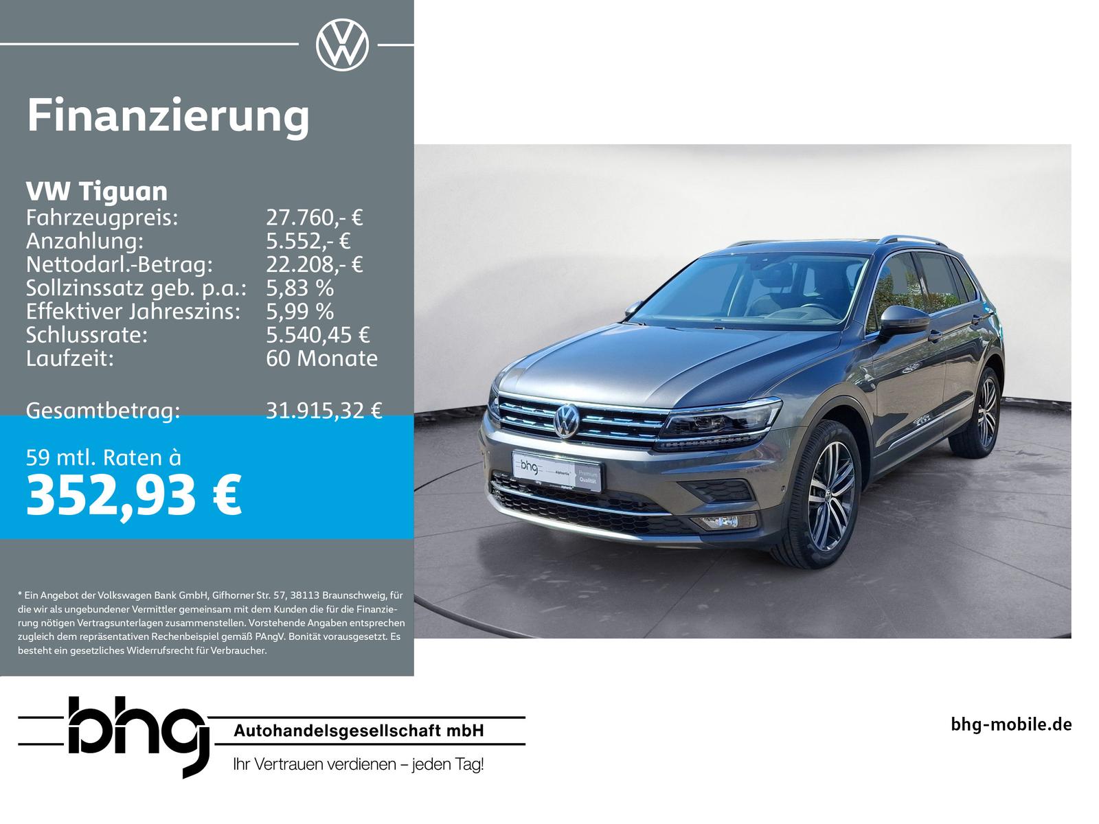 Volkswagen Tiguan 2.0 TDI DSG 4MOTION Dynaudio, Panorama-Da