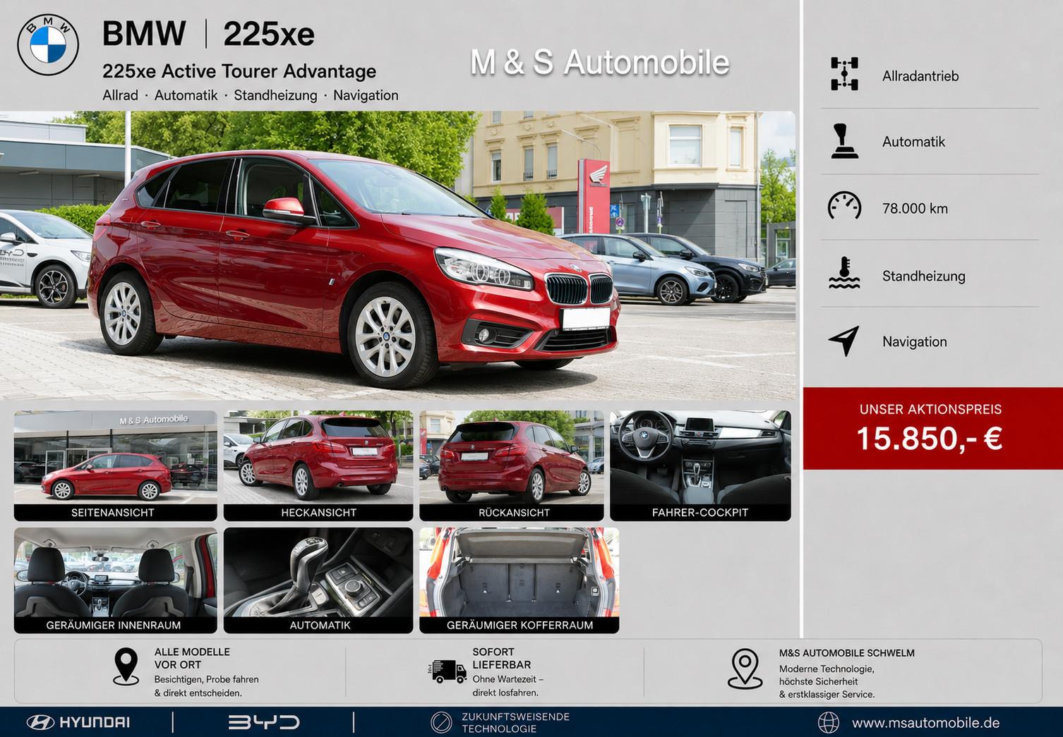 BMW 225 Active Tourer xe Advantage °4x4-Automatik°