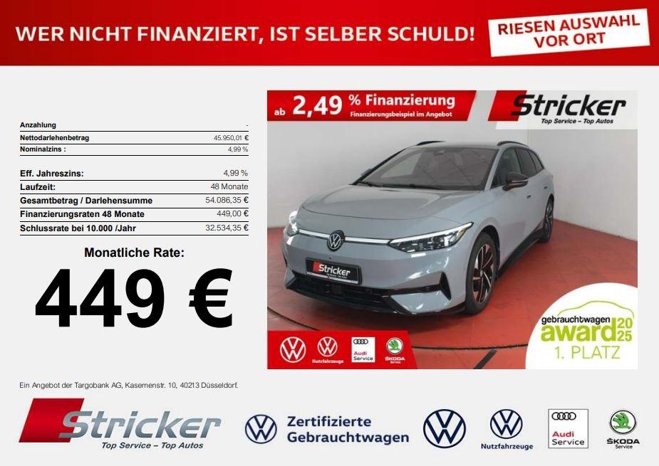 Volkswagen ID.7 Tourer Pro 210/77 449,-ohne Anzahlung Navi