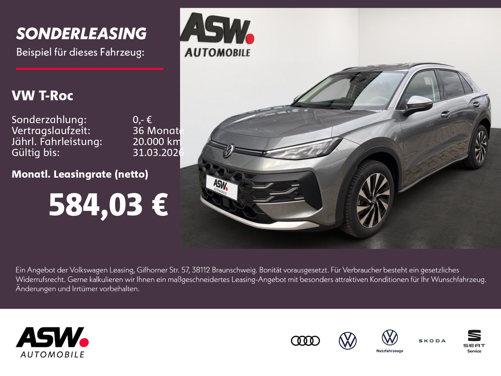 Volkswagen T-Roc Life 1.5 eTSI OPF DSG