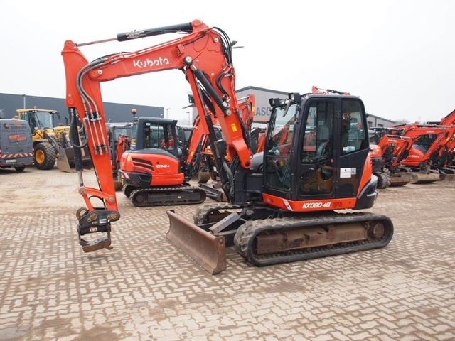 Kubota KX080-4 Verstell + Powertilt