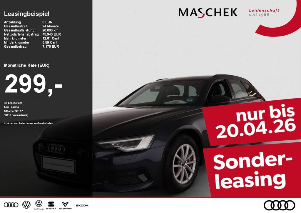 Audi A6 Avant advanced 45 TFSI bis 18.04.! AHK Black