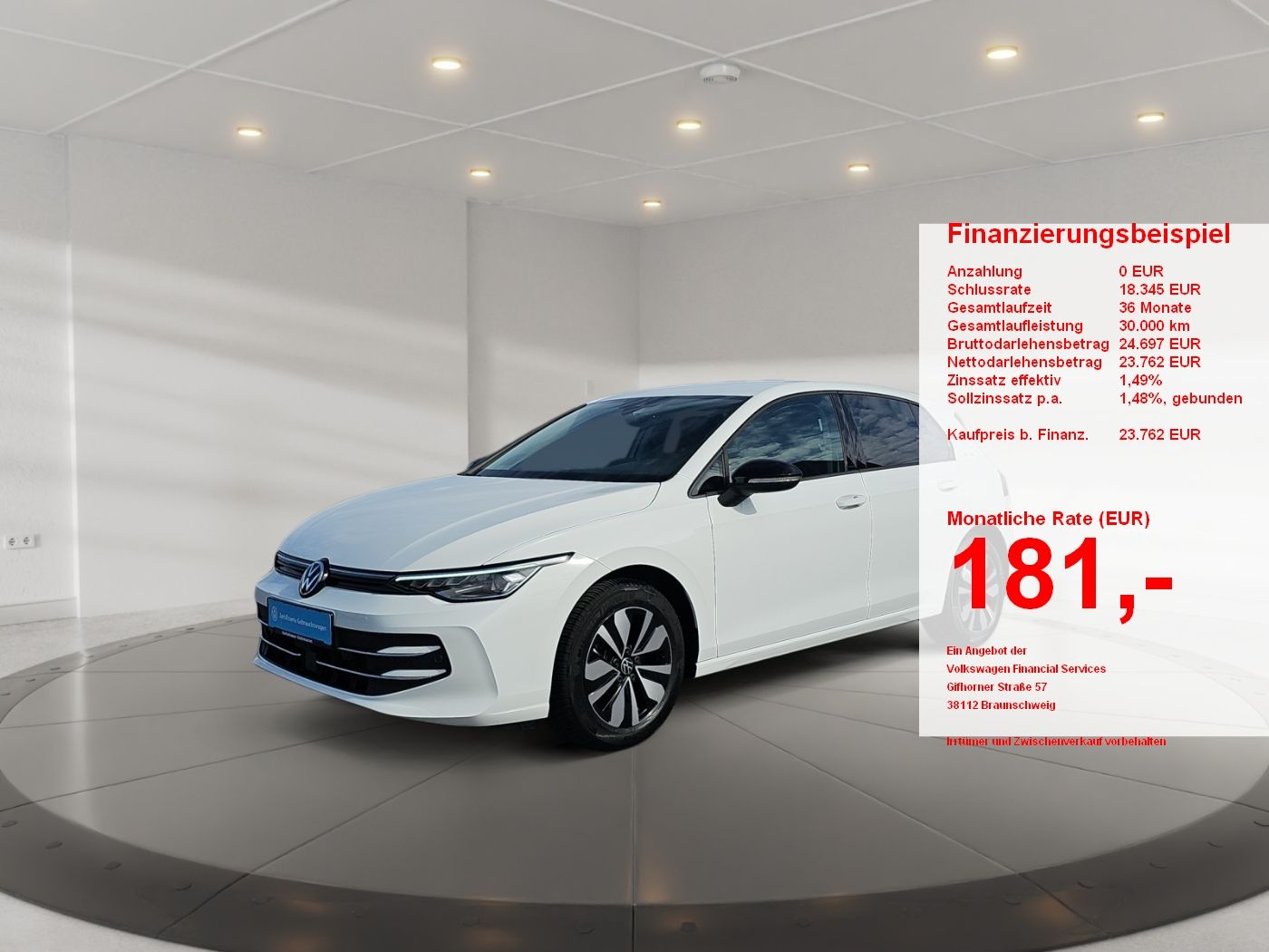 Volkswagen Golf VIII 1.5 TSI 85 kW Goal ACC AHK Akustikglas